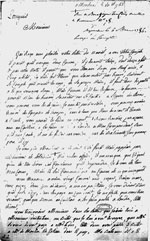 Lettre du 20 octobre 1785, Joseph-Dominique-Emmanuel à  Pointard