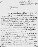 Lettre du 7 octobre 1791, Joseph-Dominique-Emmanuel à  Pointard