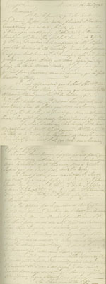 Lettre de Joseph-Dominique-Emmanuel au capitaine Green, 26 février 1798
