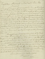 Lettre de Joseph-Dominique-Emmanuel au capitaine McDonell