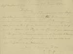 Lettre de Joseph-Dominique-Emmanuel à  Brickwood