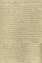 Lettre du 20 octobre 1802, Joseph-Dominique-Emmanuel à  Marie-Louise Liénard de Beaujeu, page 1