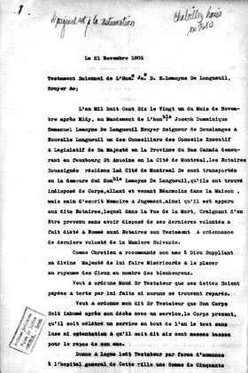 Testament de Joseph-Dominique-Emmanuel, page 1