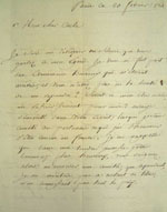 Lettre du 20 février 1784, page 1