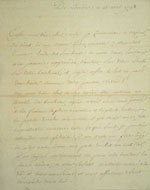 Lettre du 15 avril 1794, page 1