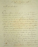 Lettre du 1 avril 1798, page 1
