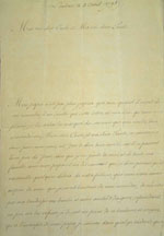 Lettre d'Amédée du 2 avril  1798, page 1