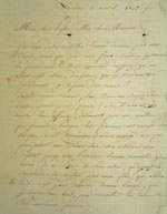 Lettre du 1 avril 1802, page 1