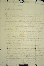 Lettre du 17 mars 1803, page 1