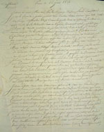 Lettre du 16 avril 1814, page 1