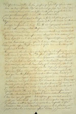 Lettre du mois d'avril 1814, page 1