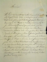 Lettre du 16 février 1815, page 1