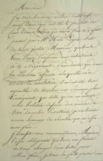 Lettre du 22 février 1815, page 1