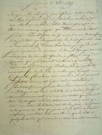 Lettre du 1 octobre 1815, page 1