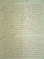 Lettre du 6 mars 1816, page 1