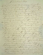 Lettre du 1 avril 1819, page 1