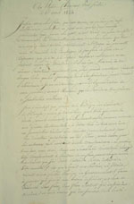 Lettre du 1 avril 1824, page 1