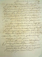 Lettre du 2 janvier 1829, page 1