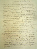 Lettre du 20 juin 1829, page 1