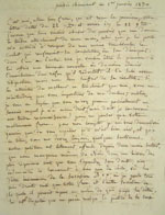 Lettre du 1 janvier 1830, page 1