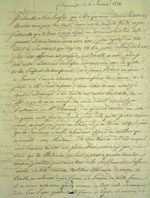 Lettre du 6 janvier 1831, page 1