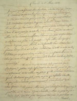 Lettre du 1 mars 1833, page 1