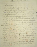 Lettre du 2 mars 1833, page 1