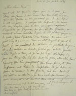 Lettre du 30 juillet 1845, page 1