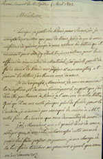 Lettre du 5 avril 1832, page 1