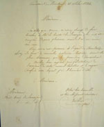 Lettre du 21 octobre 1834, page 1