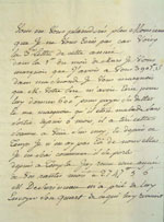 Lettre vers le 24 aoà»t 1774, Doutreleau à  Joseph-Dominique-Emmanuel, page 1