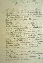 Lettre du 28 octobre 1770, Doutreleau à  Joseph-Dominique-Emmanuel