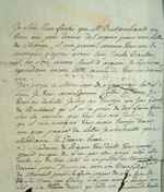 Lettre vers le 6 mai 1775, Doutreleau à  Joseph-Dominique-Emmanuel