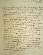 Lettre du 26 mars 1774, Doutreleau à  Joseph-Dominique-Emmanuel