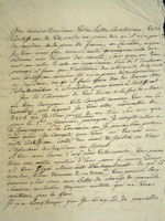 Lettre du 1 juillet 1774, Doutreleau à  Joseph-Dominique-Emmanuel