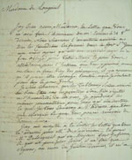 Lettre du 20 janvier 1777, Doutreleau à  Louise Prud'homme