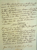 Lettre du 25 mai 1778, Doutreleau à  Joseph-Dominique-Emmanuel