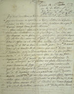 Lettre du 16 mars 1779, Doutreleau à  JDE, page 1