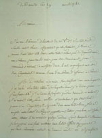 Lettre du 29 mars 1783, Pointard à  Joseph-Dominique-Emmanuel, page 1