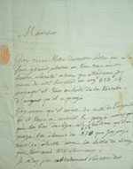 Lettre du 12 mars 1784, Doutreleau à  Joseph-Dominique-Emmanuel