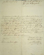 Lettre du 17 février 1784, Pointard à  Joseph-Dominique-Emmanuel